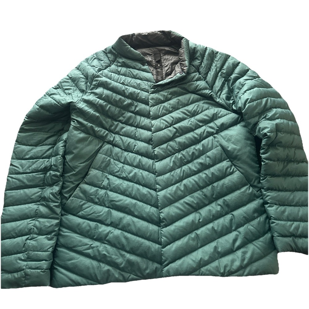 LULULEMON Snap Down Jacket Puffer - Men's Large Green